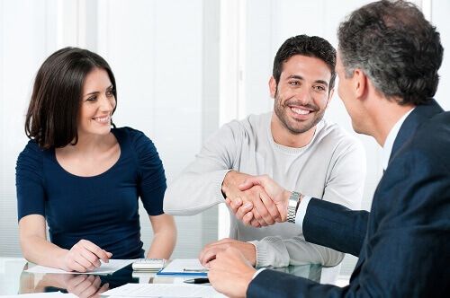 Couple during mediation